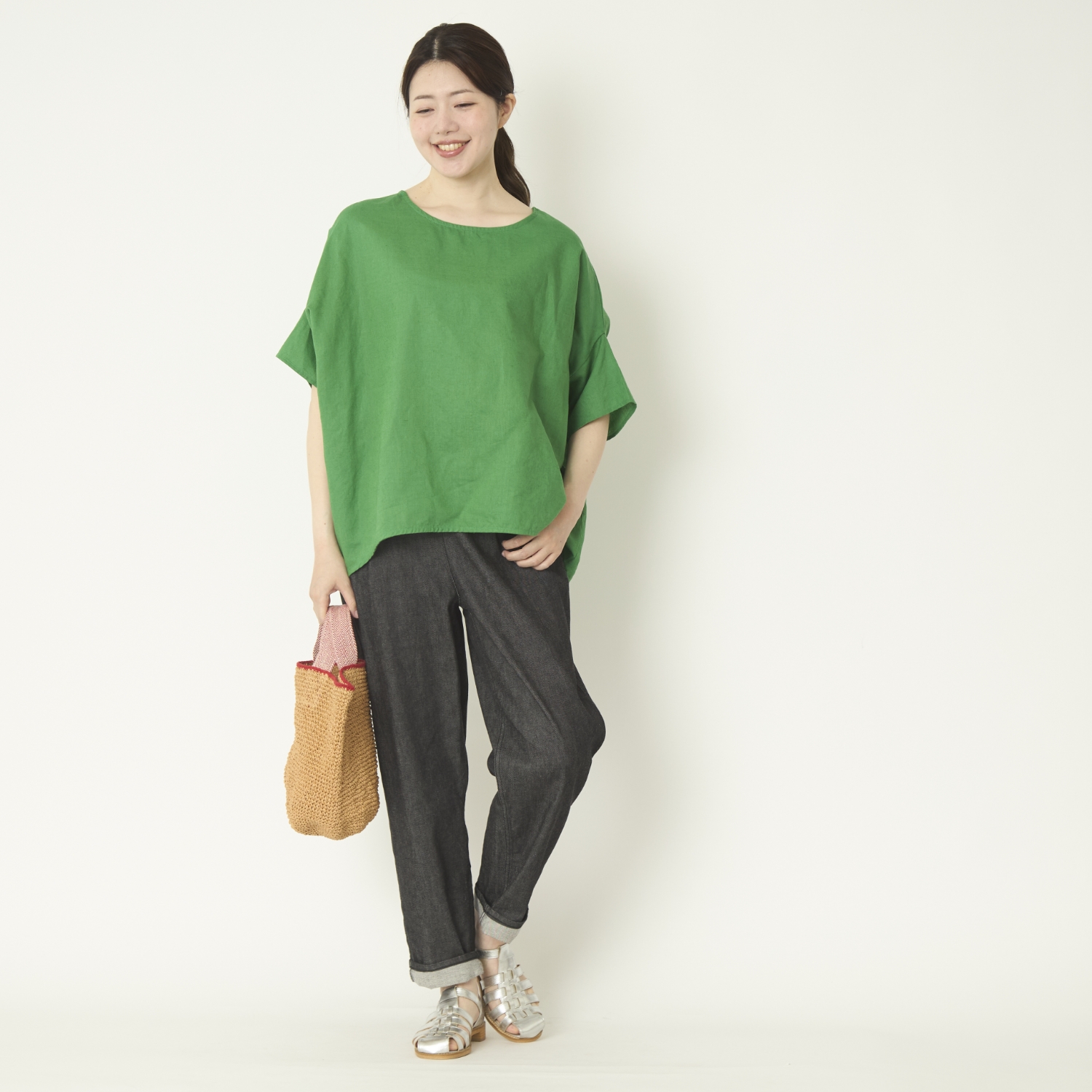 Kilka/涼しくて袖口から下着が見えにくいオーバーブラウス